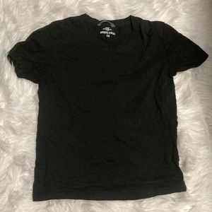 H&M Basic Black V-Neck Tee